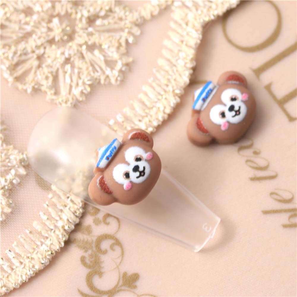 MXBEAUTY 10Pcs/bag Cartoon Nail Accessories Lovely Cute Nail Ornaments 3D Nail Art Decorations Rabbit Bunny Japanese Style Cute Phone Case Decoration Star Delu Cartoon Nail Jewelry