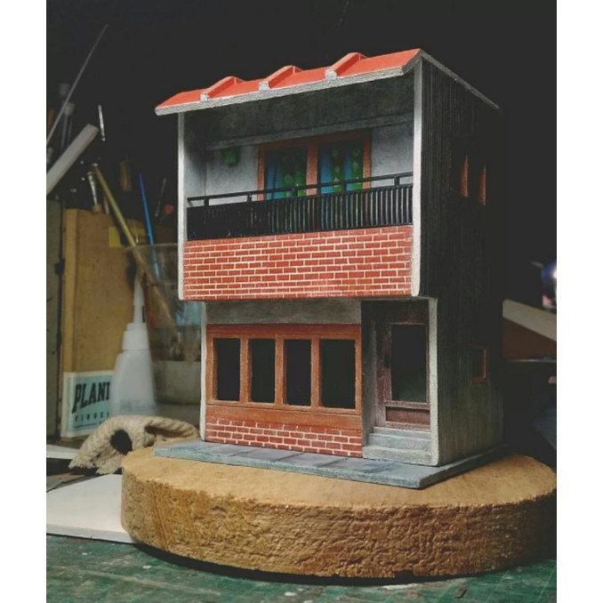 rumah miniatur diorama