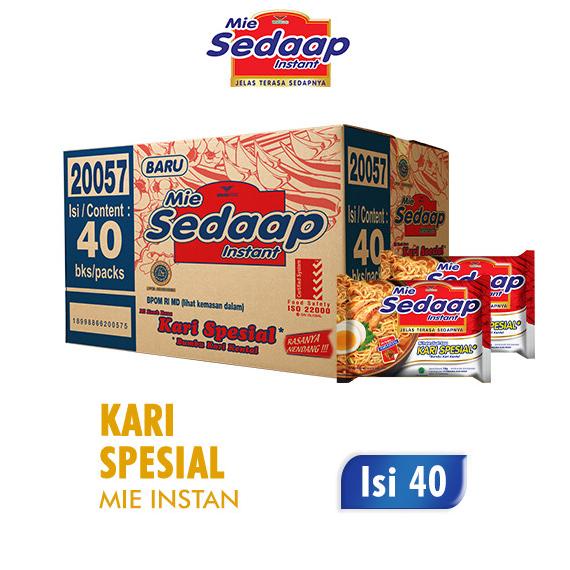 

Sedaap Mie Instan Kari Kental Spesial 75 gr 1 Dus isi 40 pcs