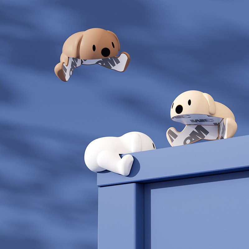 1 PCS Silicone Bumper Pinggiran Tepi Meja Pengaman Siku Sudut Meja Penahan Benturan Bayi Edge Corner Guard Protector Lucu Anjing Beruang Kotak Elegan