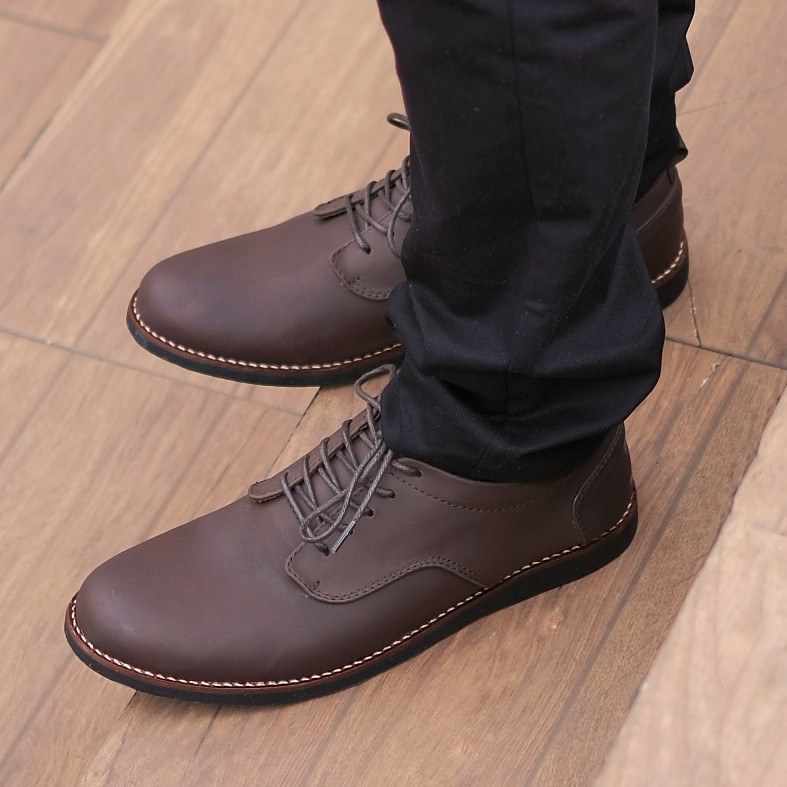 BRIDGE BROWN |ManNeedMe x Reyl| Sepatu Pantofel Pria Derby Shoes ORIGINAL