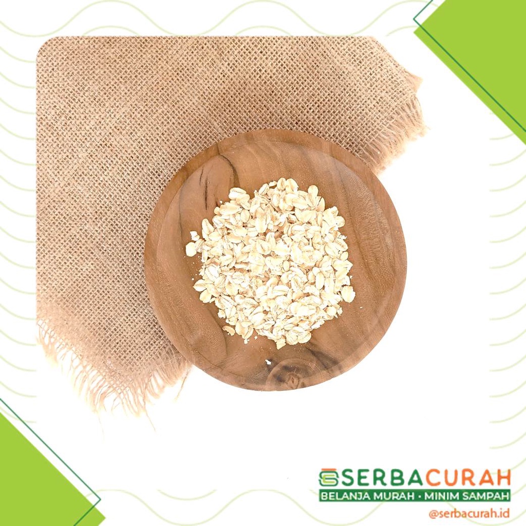 

Rolled Oat Curah | Oat Utuh | 100 gr | Kemasan Kertas