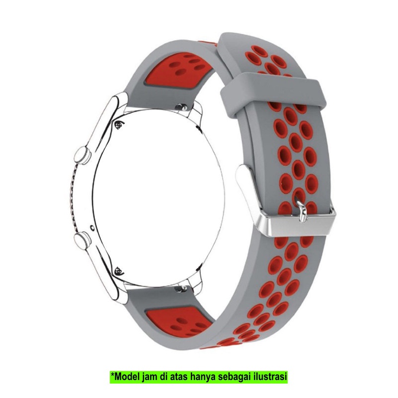 NSB Tali Jam Olike OW-W2 Zeth W2 - Strap 20mm Silikon Lubang Lubang Untuk Olahraga