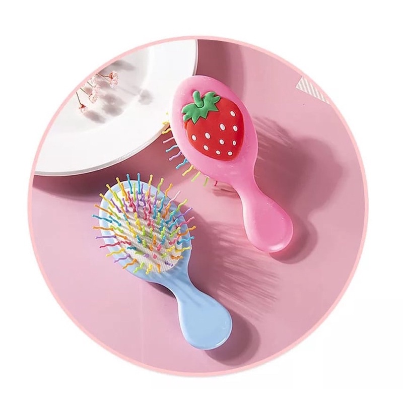 Sisir Anak Karakter 3D Anti Kusut Bentuk Oval Premium / Sisir Anti Kusut Anak Original 13cm / Sisir Rambut Pijat Anak / Sisir Kesehatan-2