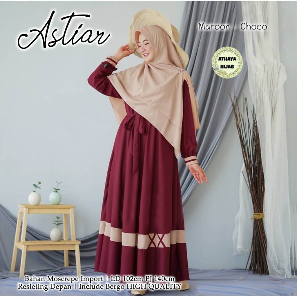BAJU GAMIS WANITA ASTIAN DRESS BY ATHAYA