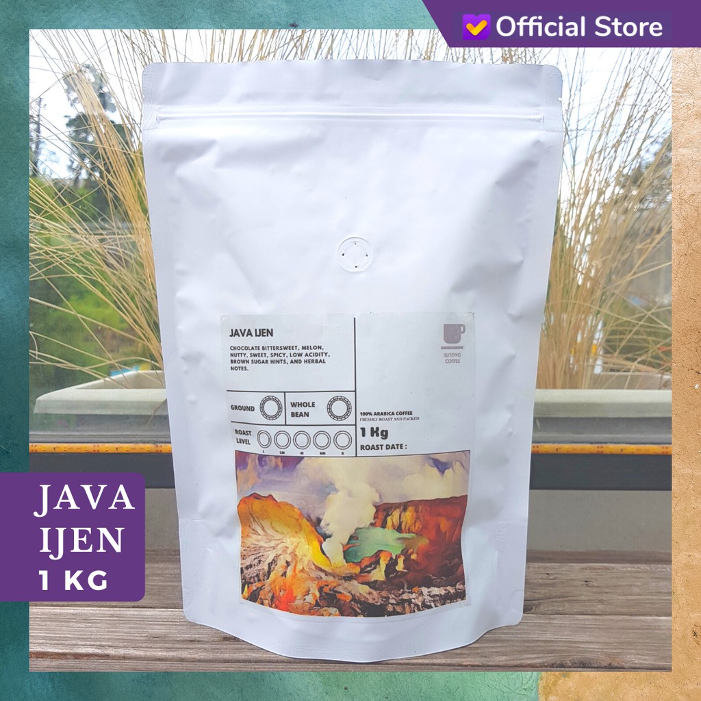 

SUTOYO COFFEE – Kopi Arabika Ijen Blue Mountain 1 Kilogram (kg) | Single Origin | Roast Beans | Sutoyo Coffee | Manual Brew
