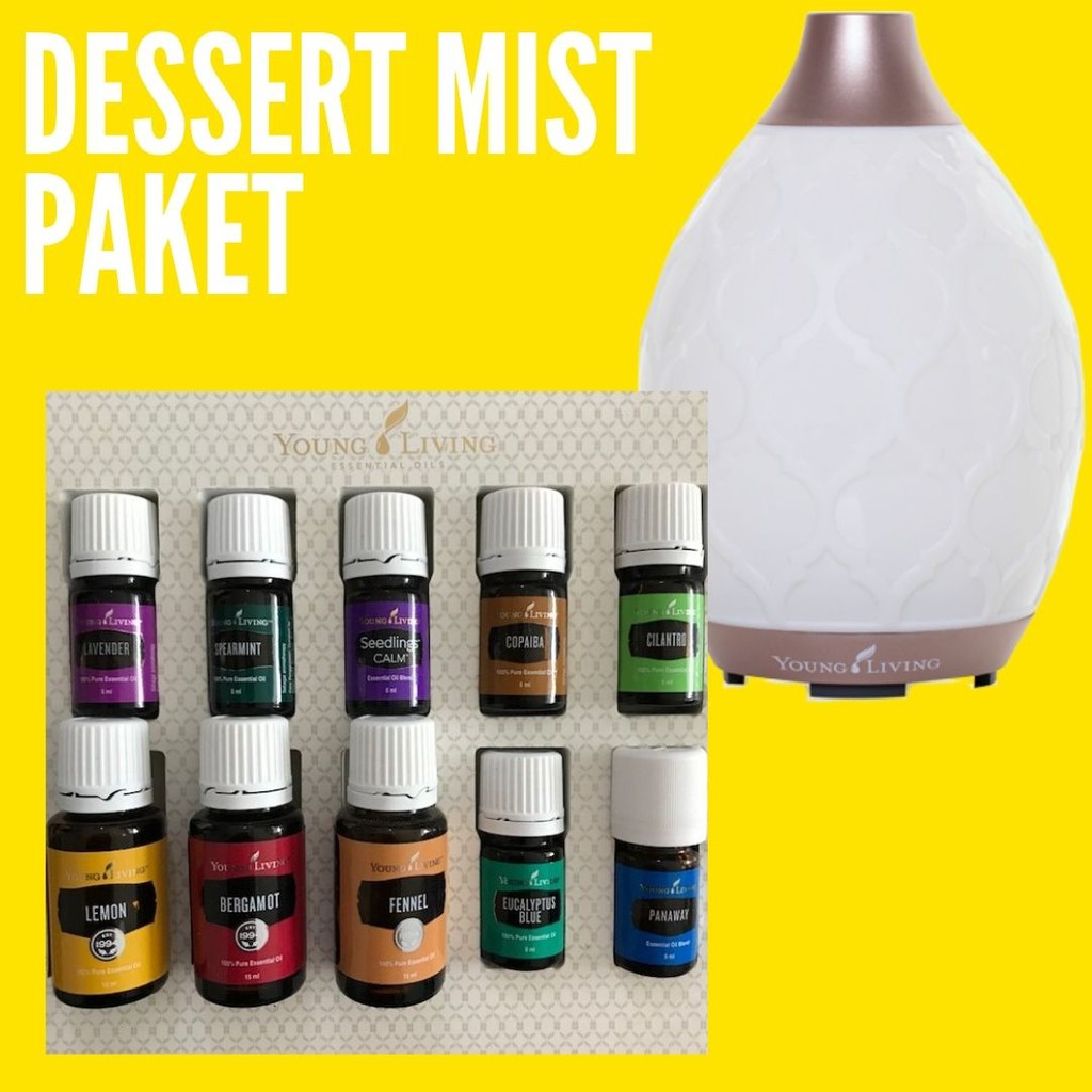 desert mist diffuser paket 10 essential oil premium young living