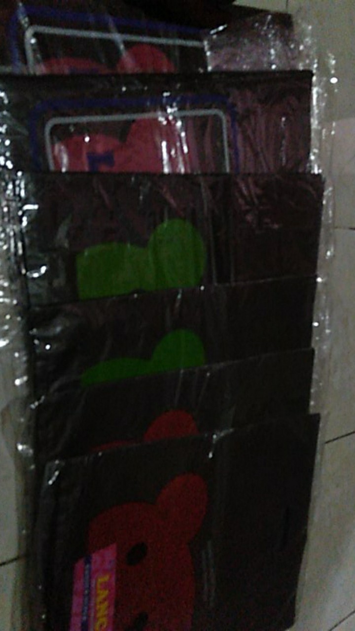 Kantong Plastik Hd Oval Teddy Bear (pegangan Tengah) Uk 30 Cm (1 Pack)