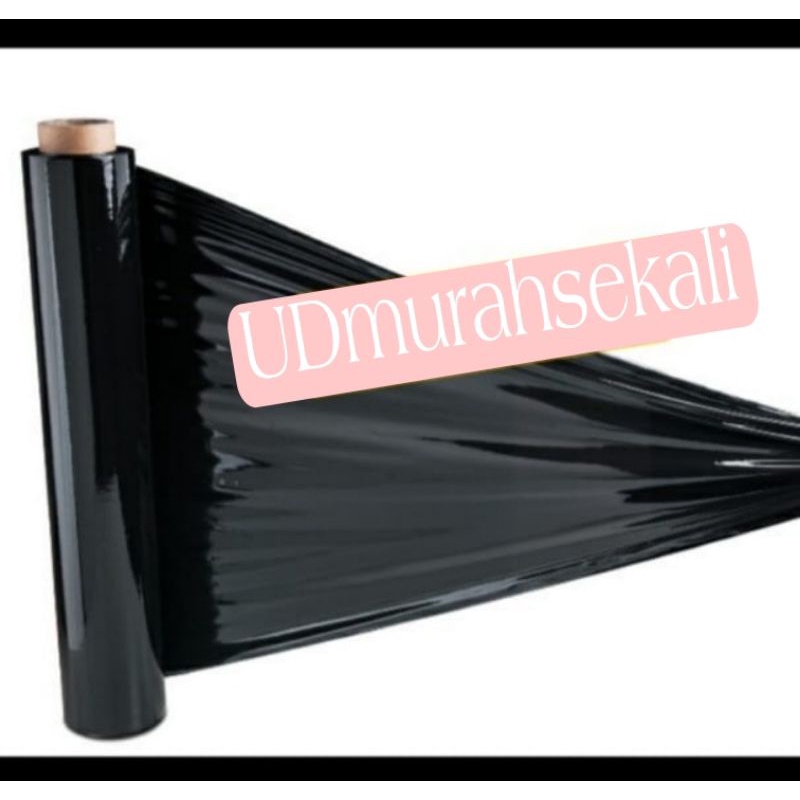 Stretch film Hitam 100M 200M 300M kirim kilat Plastik Wrapping