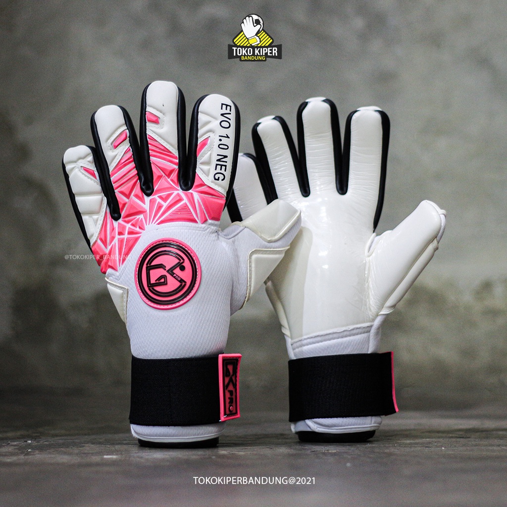 Sarung Tangan Kiper - GK PRO EVO 1.0 NEG WHITE/PINK