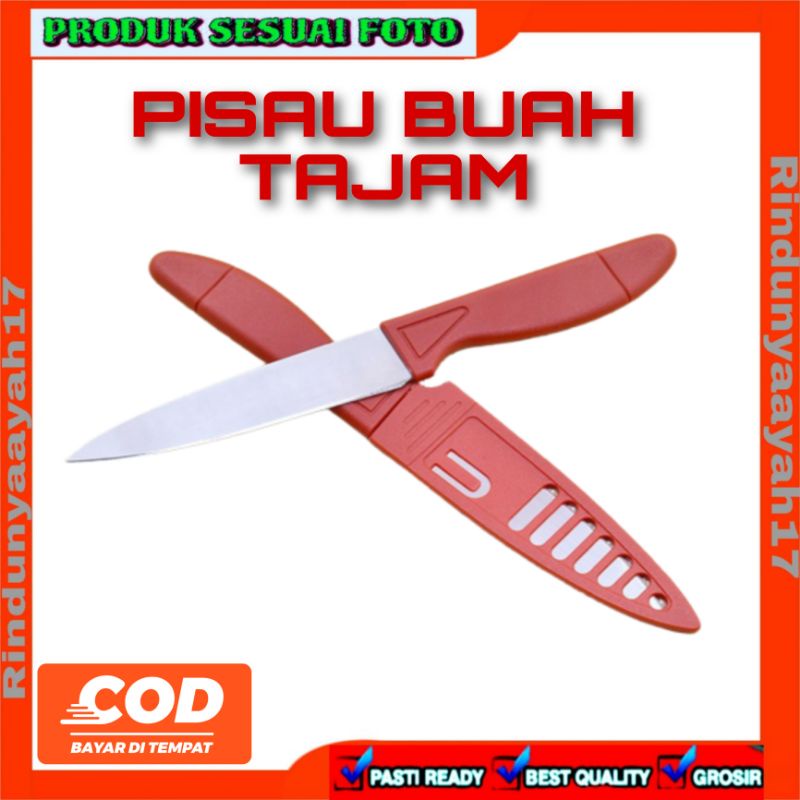 [RA] PISAU BUAH TAJAM STAINLESS STEEL HARDEN RA KUAT