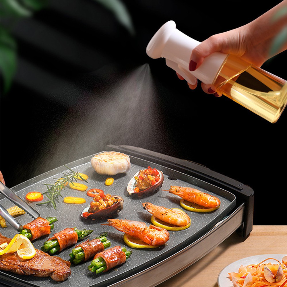 【COD Tangding】Oil Spray Bottle Plastic Kitchen Olive Oil Sprayer for BBQ Cooking