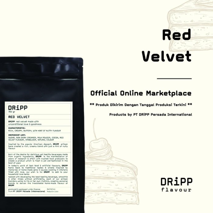 

DRiPP Red Velvet Powder ( Red Velvet Bubuk )