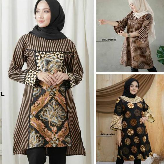 {Murah} f-00 > Tunik Batik Kanthil M.L.XL.XXL