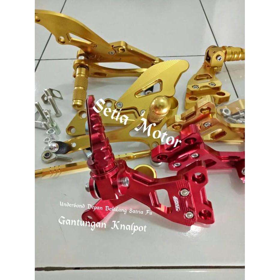 Footstep Fu - Underbond Satria Fu Depan Belakang Pnp Step Set Paket - Variasi Motor