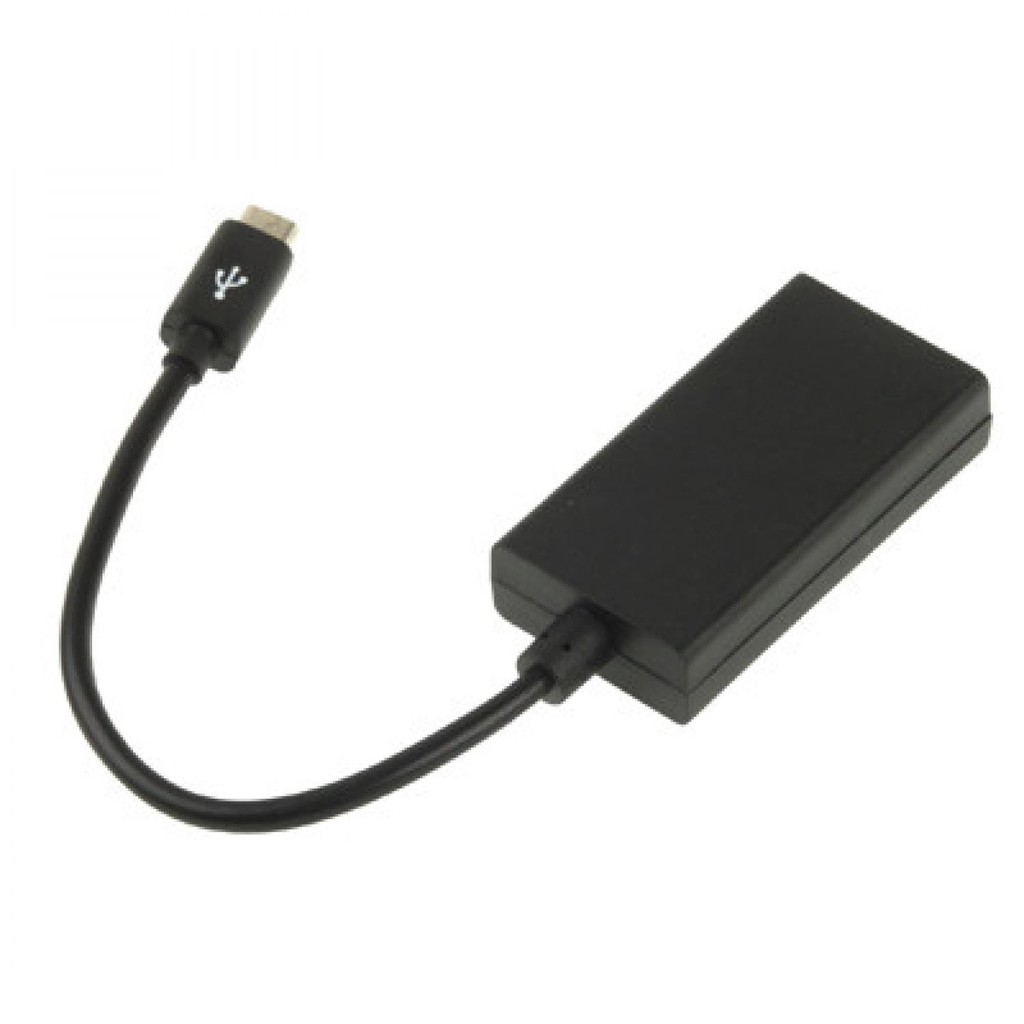 Micro USB to HDMI MHL Adapter Smartphone Handphone Alat Transfer Layar PC ke TV Aman Mudah Digunakan