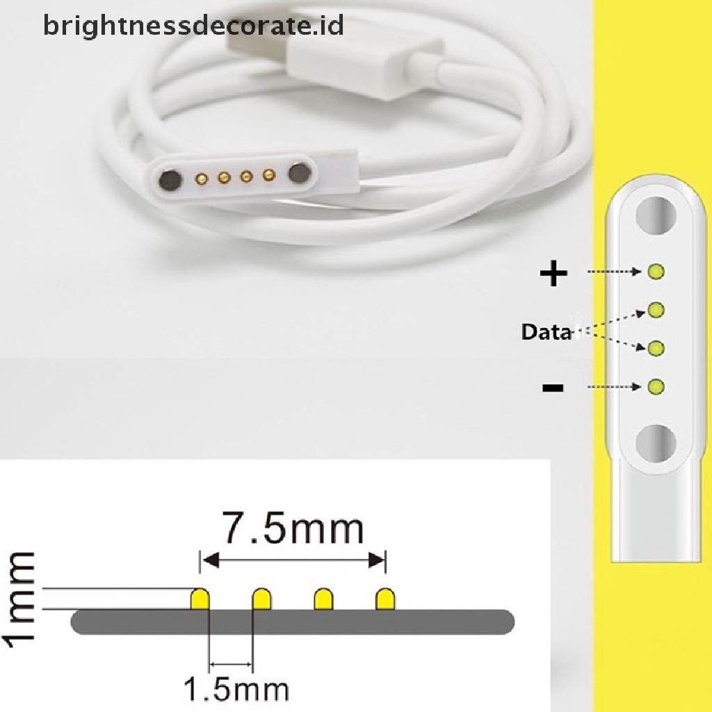 Kabel Charger Usb 2.0 4 Pin Magnetik Untuk Kw88 Smart