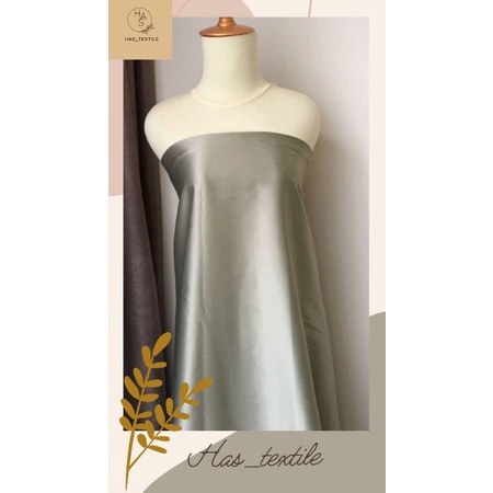 Kain Satin Velvet Premium Warna sage green Bahan seragam Bahan Furing