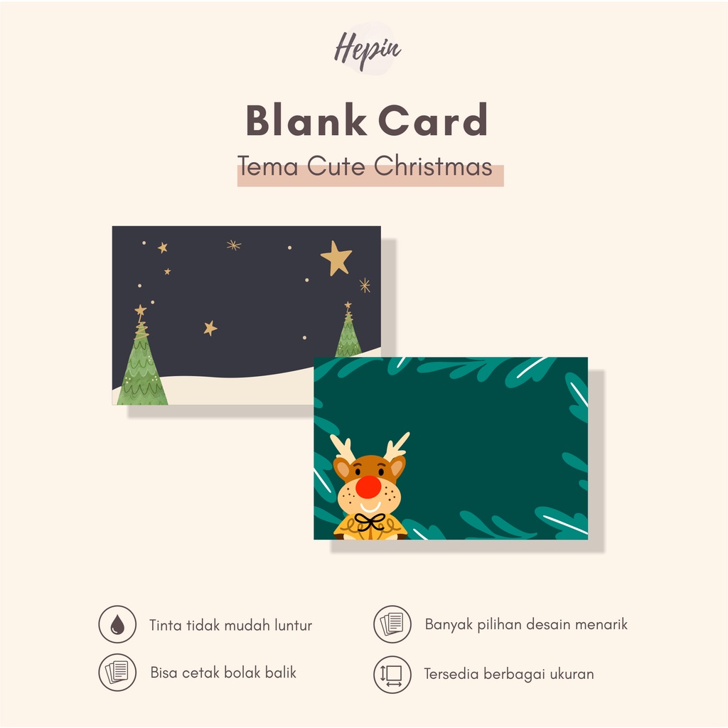 

cetak kartu Blank Card edisi CUTE CHRISTMAS