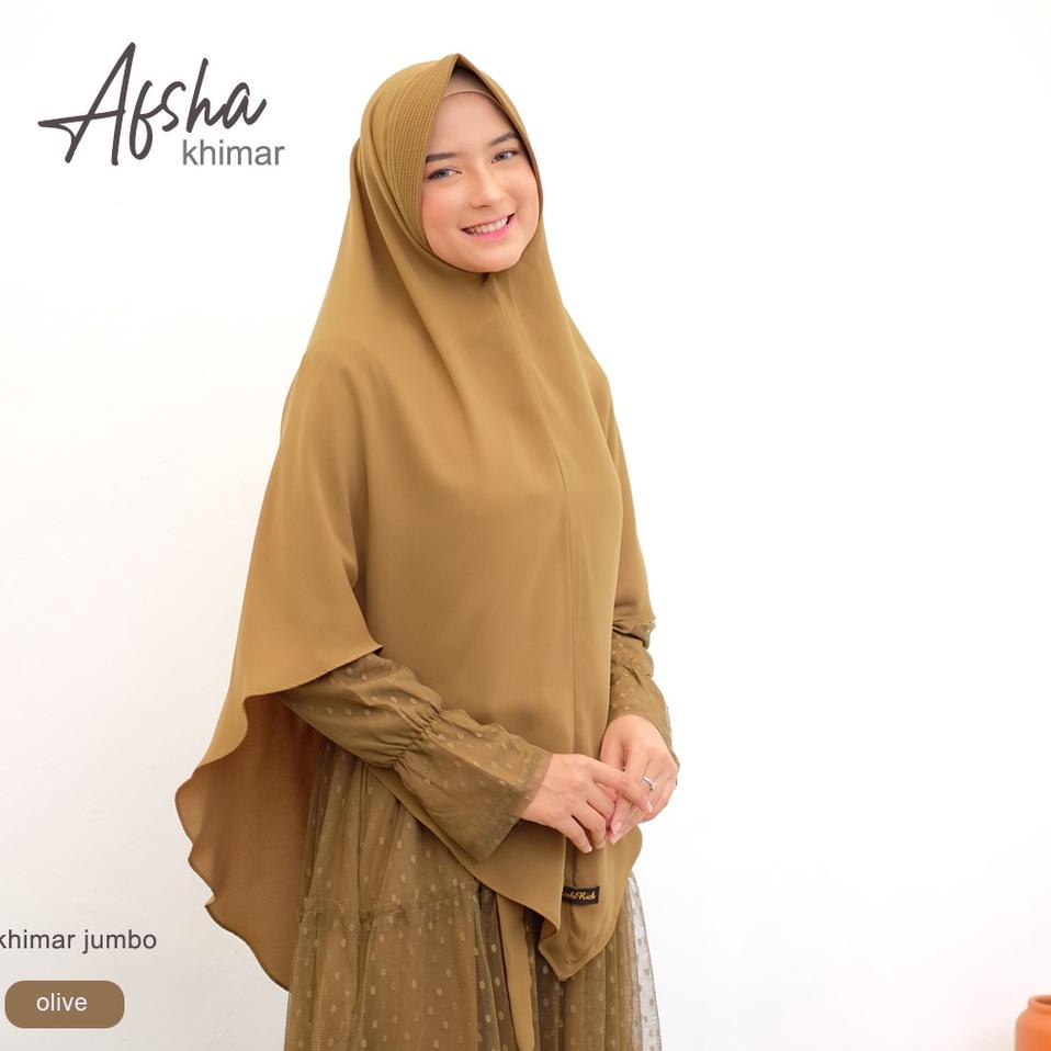Langsung Beliii.. Khimar AFSHA Antem Instant by RiskiRich