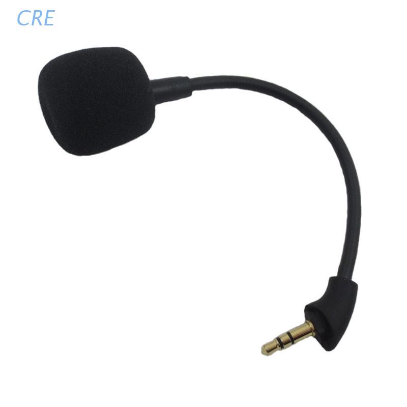 Cre Mic Boom Headphone 3.5mm Dengan Cover Busa Noise Canceling Untuk Hyper X Cloud Mix