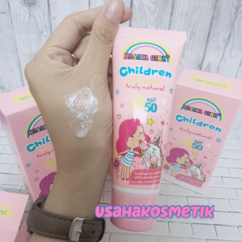 ECER!! SUNSCREEN CHILDREN TRULY NATURAL SPF 50 NO.JH-3751