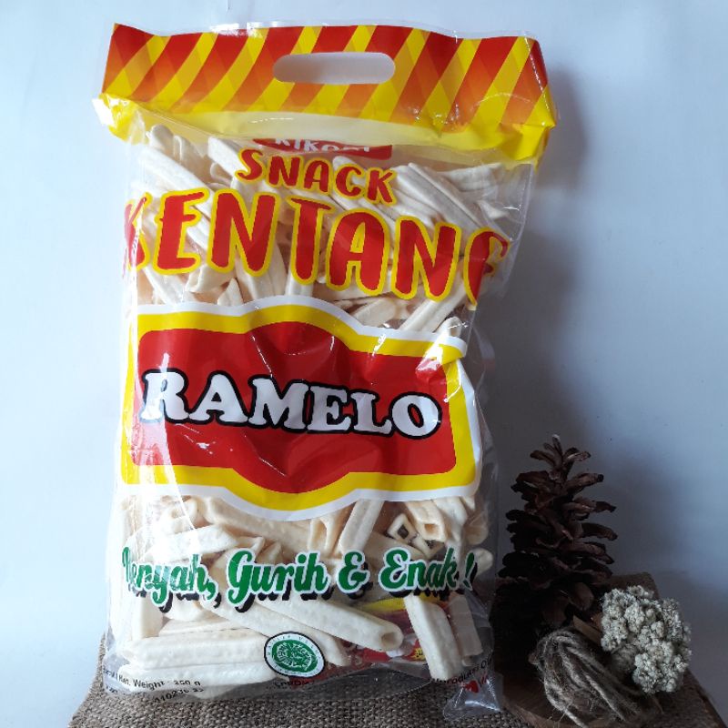 KENTANG POTAO SAOS RAMELO 250 Gram / KENTANG SAPI BAKAR 250 gram / SNACK KILOAN MURAH