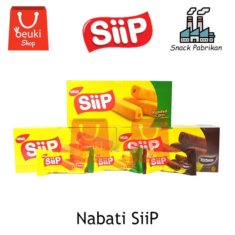 

Nabati SiiP Snack Ringan Paling Sip Aneka Rasa Coklat Keju Jagung - 20pcs x 6.5gr