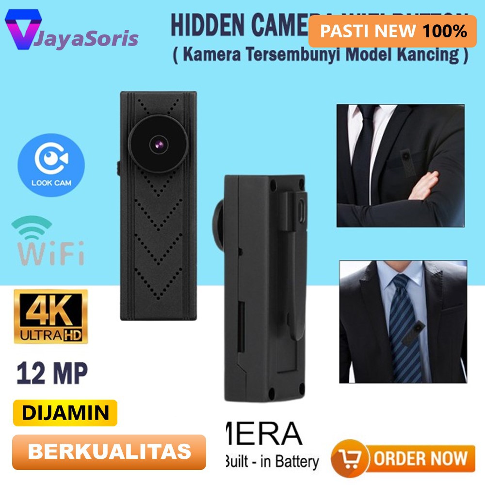 KAMERA TERSEMBUNYI MINI CAMERA KECIL PENGINTAI CCTV WIFI OUTDOOR TANPA KABEL HIDDEN SPY CAMERA JS06