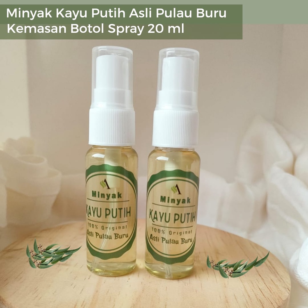 

MINYAK KAYU PUTIH ASLI PULAU BURU NAMLEA | Kemasan Spray 20ml