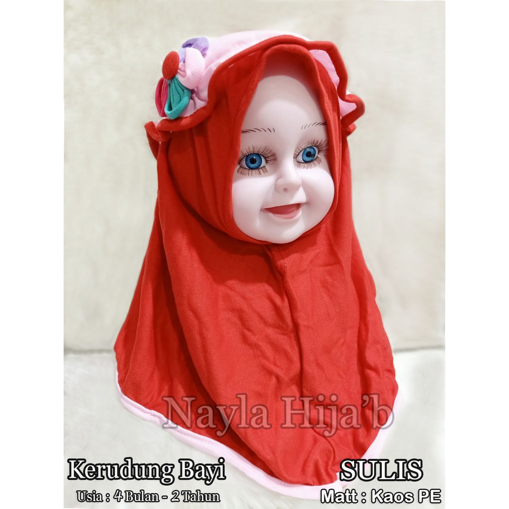 Kerudung Bayi Topi RANDOM Jilbab Bayi Lucu  Untuk 0 Bulan - 2 Tahun Nayla Hijab
