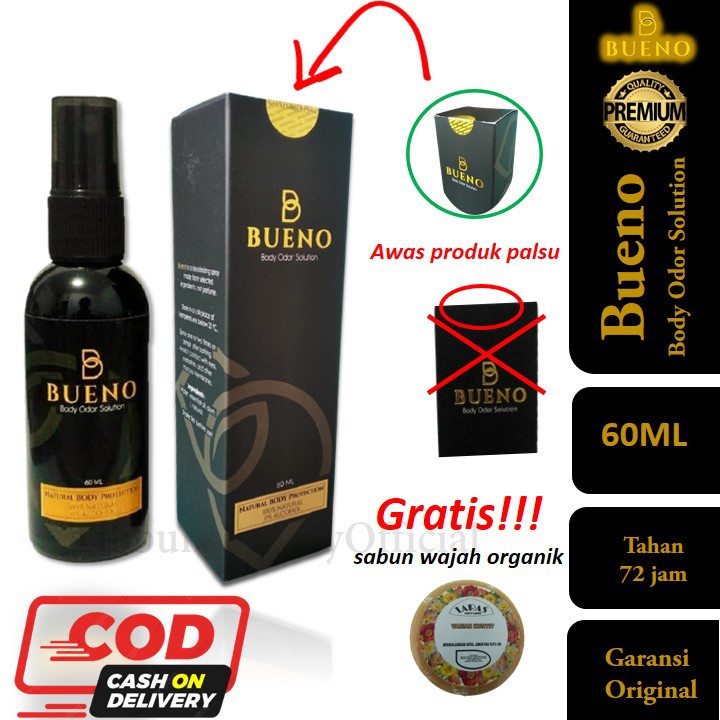 BUENO DEODORANT PRIA MENGONTROL BAU BAU BADAN AKIBAT BAKTERI KERINGAT BERLEBIH TANPA ALKOHOL PARFUM