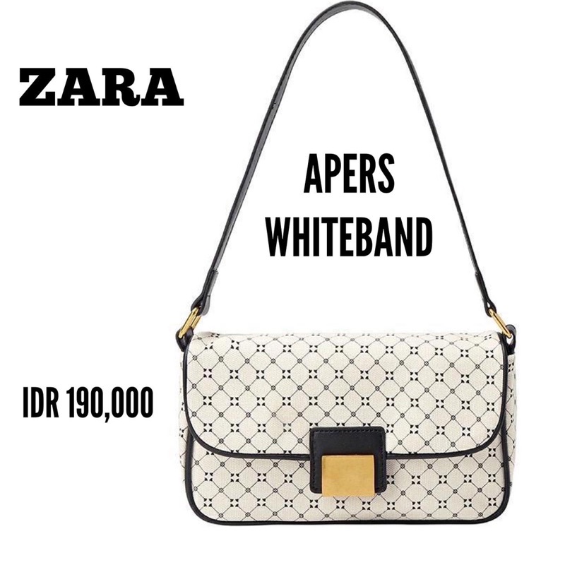 ZARA APERS WHITEBAND BAG