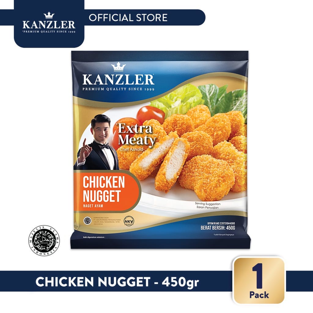 

Kanzler Chicken Nugget Original 450gr Nugget Premium Nugget Sultan