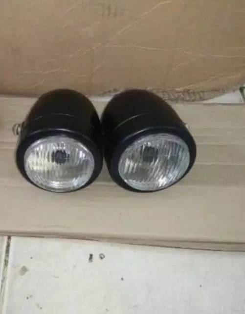 Lampu Tembak Twin Reflektor Bohlam H4 Megapro Versi Sepasang