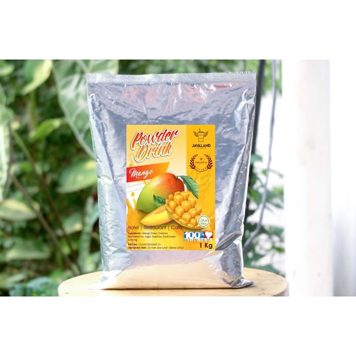 Javaland Bubuk Minuman Rasa Mango / Mangga 1Kg - Premium Plain | Bubble Powder Drink Boba