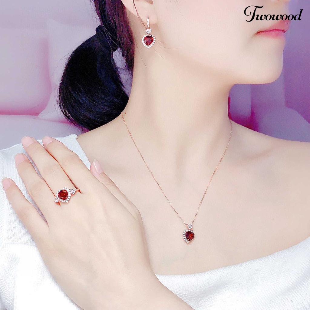 Anting Dan Kalung Model Gantung Bahan Tembaga Untuk Pernikahan