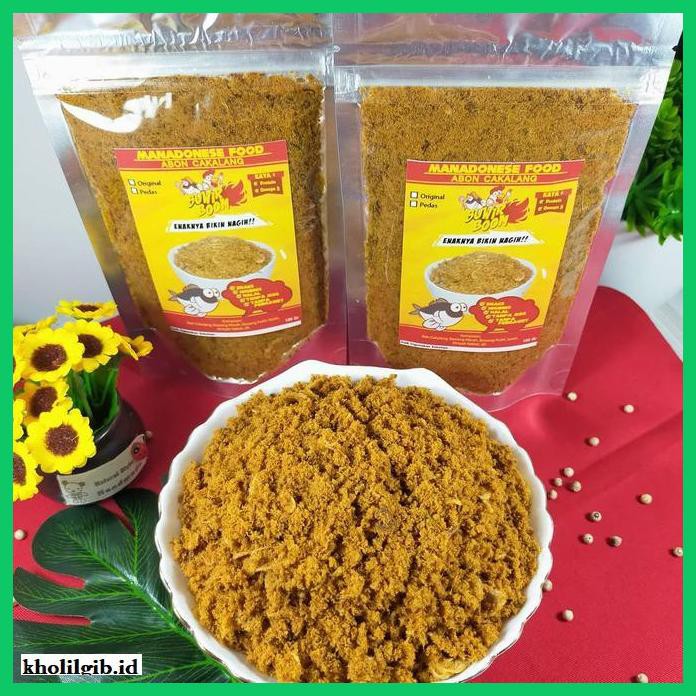 

Makanan-Kering- Abon Ikan Cakalang Khas Manado - Pedas -Aneka.