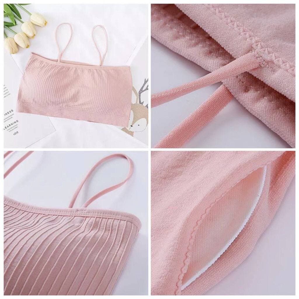 LF - COD Bra Kemben Wanita Fashion Tanpa Kawat Bahan Halus Simple Import Sporty Bra40