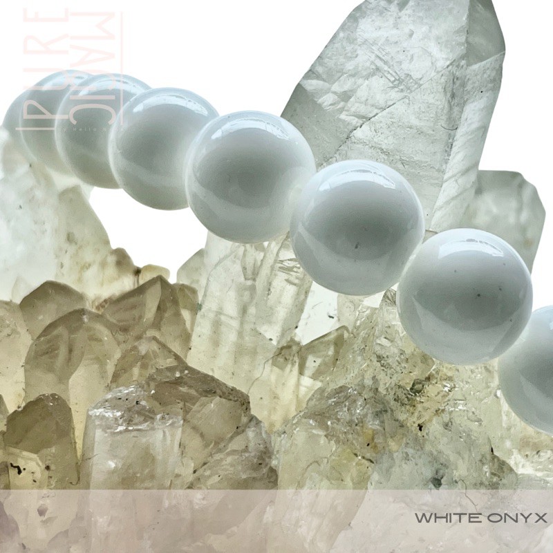 White Onyx Stretch Bracelet