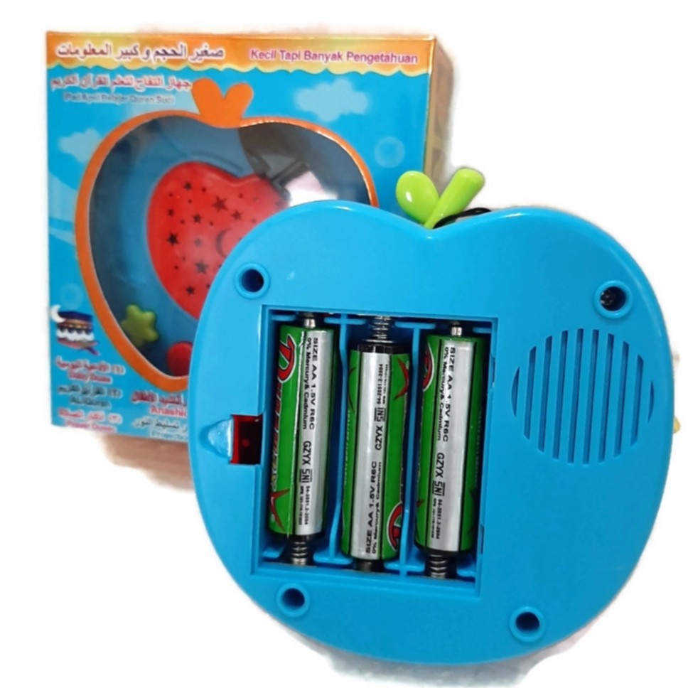 Apple Quran Mainan Edukasi  Anak [free batu batre 3 pcs]