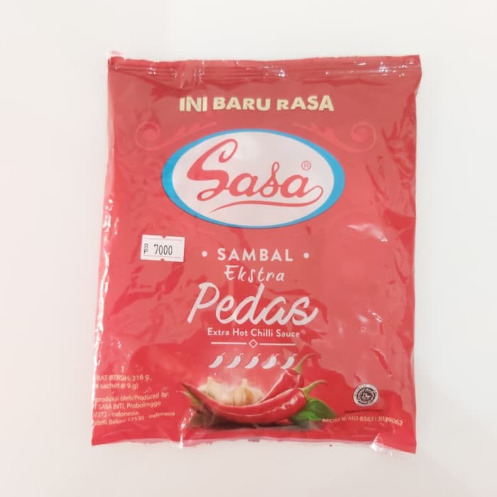 Sasa Sambal Extra Pedas Sachet isi 24