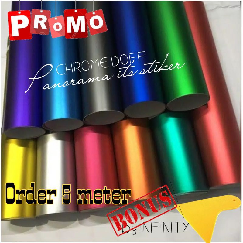 STICKER SKOTLET MOTOR WARNA DOFF /SCOTLITE MOTOR CHROME DOFF /STICKER  METALIC DOFF/SKOTLET SATIN