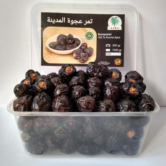 

Buruan Beli Kurma Ajwa Kurma Nabi 500Gr Asli Madinah Super Premium Quality