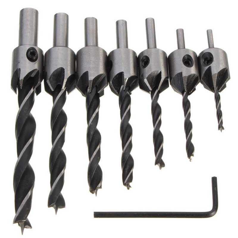 Mata Bor Drill Bit Countersink HSS 3-10mm 7PCS - QST-K13 ( Mughnii )