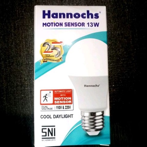 Lampu LED sensor Gerak otomatis Motion Sensor 13 Watt