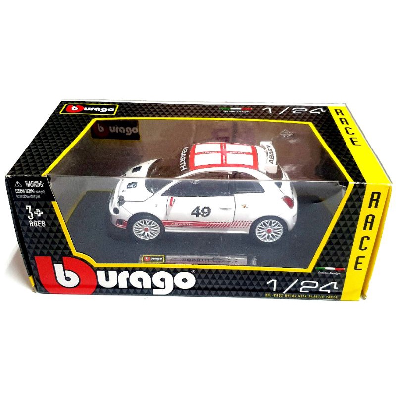 Bburago 1:24 Diecast Mobil Lamborghini Porsche Abarth Grande Miniatur Mobil Mobilan Pajangan