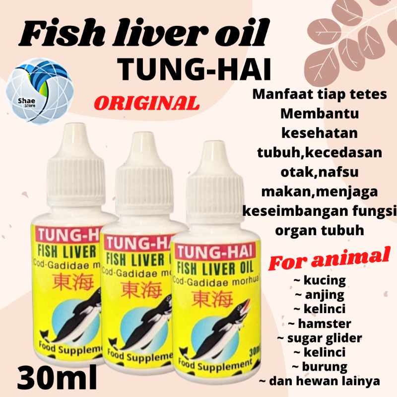 MINYAK IKAN MULTI VITAMIN ORIGINAL TETES TUNG-HAI 30ML TERMURAH