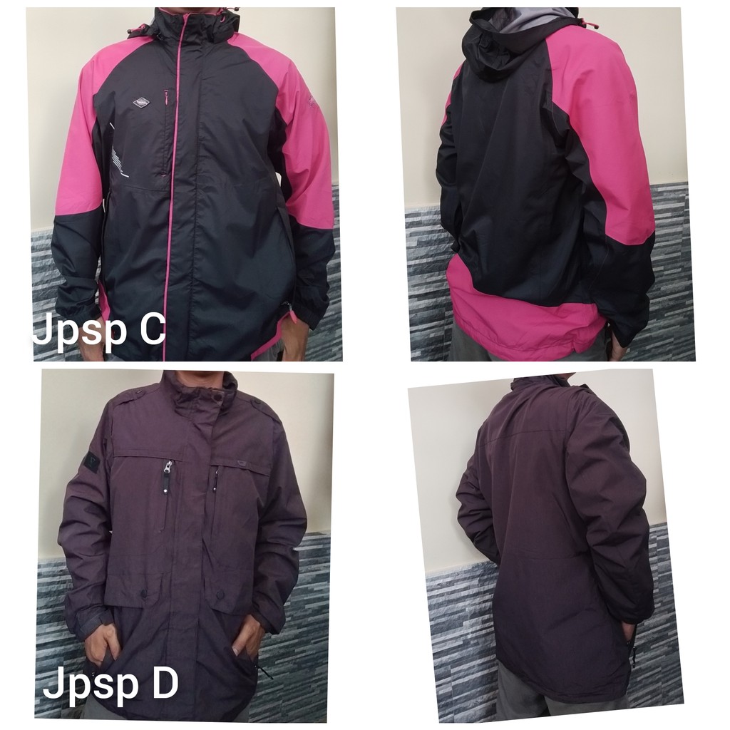 JAKET PART 1 T H R I F T JACKET PRIA PARASUT MURAH P R E L O V E D COD VINTAGE PERNAH DIPAKAI