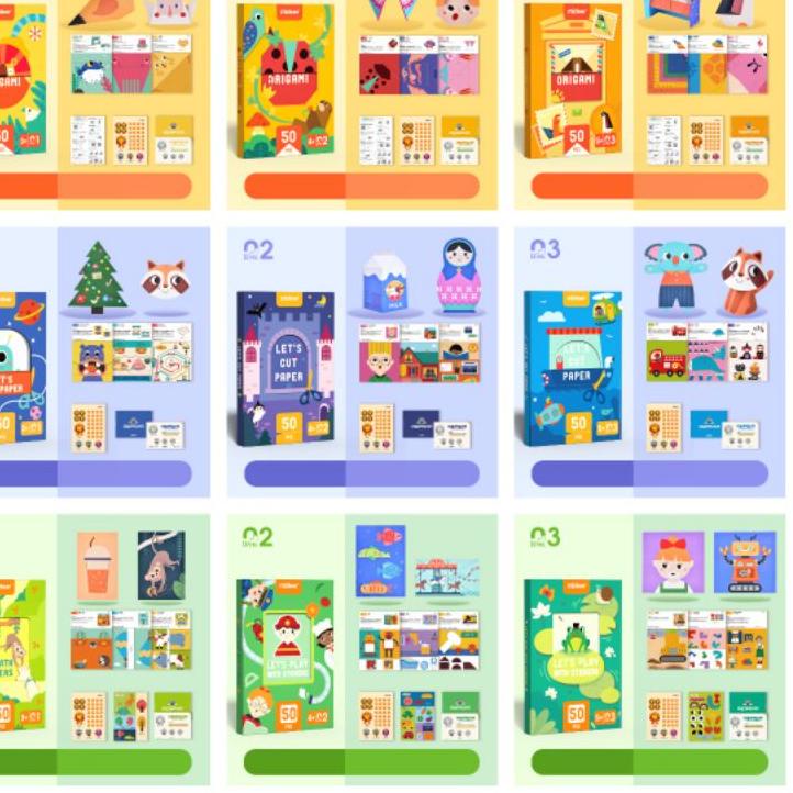 

Berkualitas mideer activity cut paper / origami / sticker 시